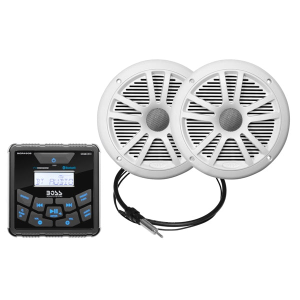 RECEIVER/ANTENNA/SPEAKER 6.5" WH QTY2
