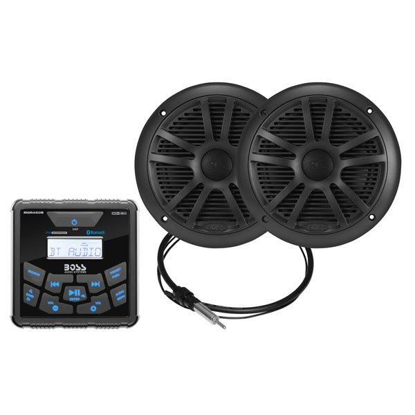RECEIVER/ANTENNA/SPEAKER 6.5" BK QTY2
