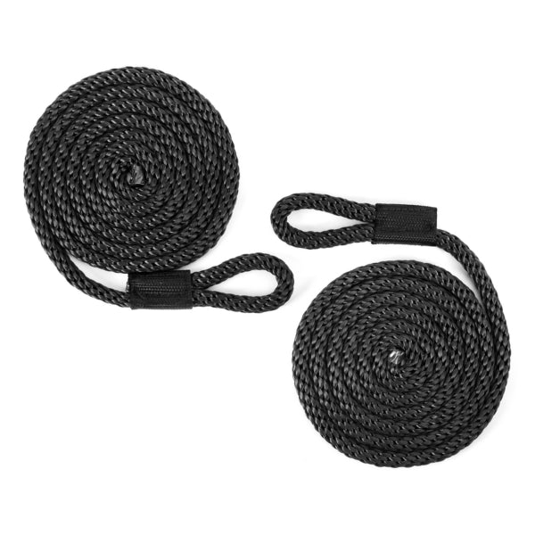 FENDER WHIP BRAIDED  3/8"X5  BK PAIR