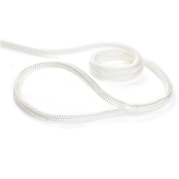 DOCK LINE 5/8"X50 DOUB BRAID NYL WH