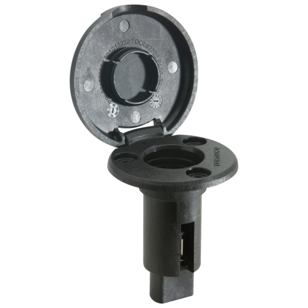 BASE PLUG-IN ROUND BK 2 PIN