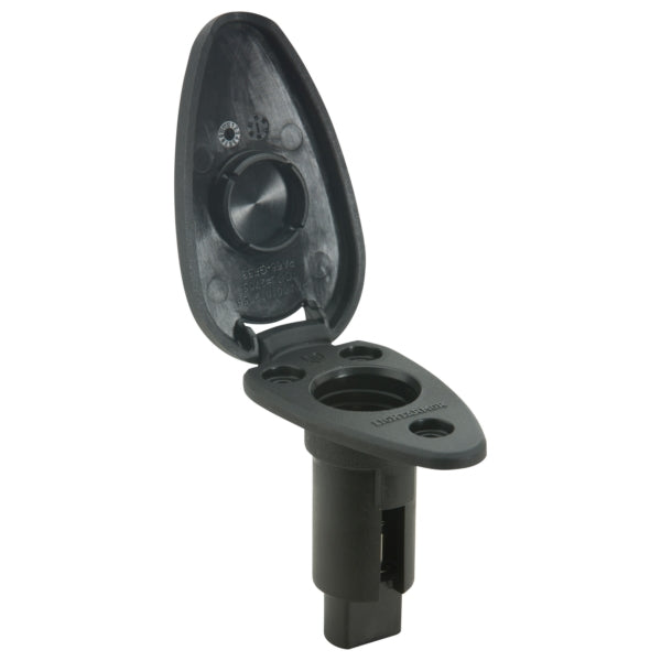 BASE PLUG-IN TEARDROP BK 3 PIN