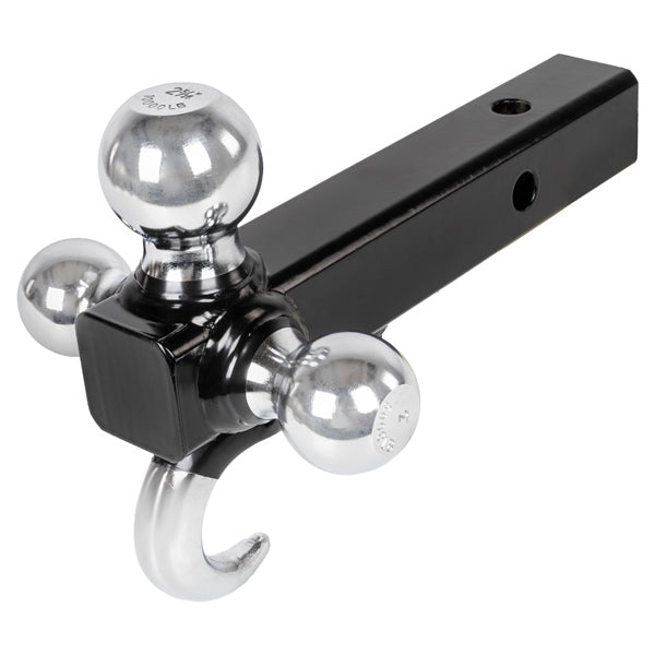 TRI BALL W/HOOK 1 7/8"-2"-2 5/16 BK/CHR