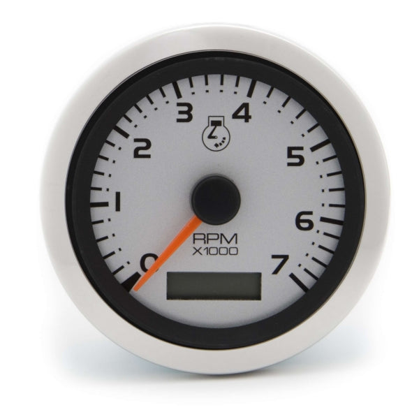 TACHOMETER/HOUR ARGENT 3" 7K