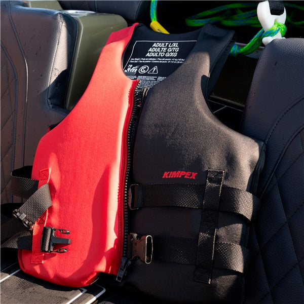 LIFE JACKET NEOPRENE L/XL RD/BK