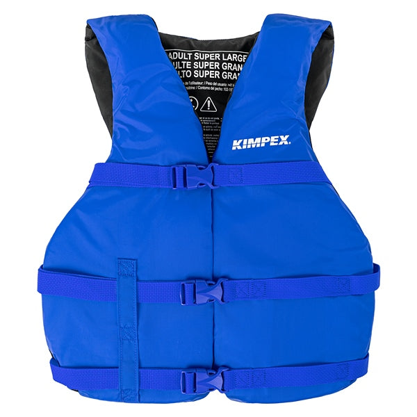 LIFE JACKET NYLON ADULT BL 2XL/3XL