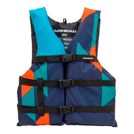 LIFE JACKET GEO BL/OG ADULT UNIV