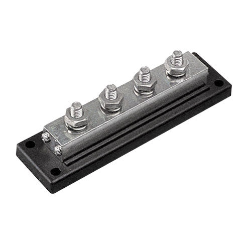 BUSS BAR-BRASS TIN PL./ABS 4 STUD TERM.