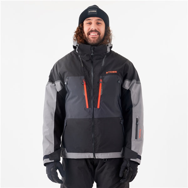 JACKET CONTEGO 3IN1 GUNMETAL 4XL TOBE