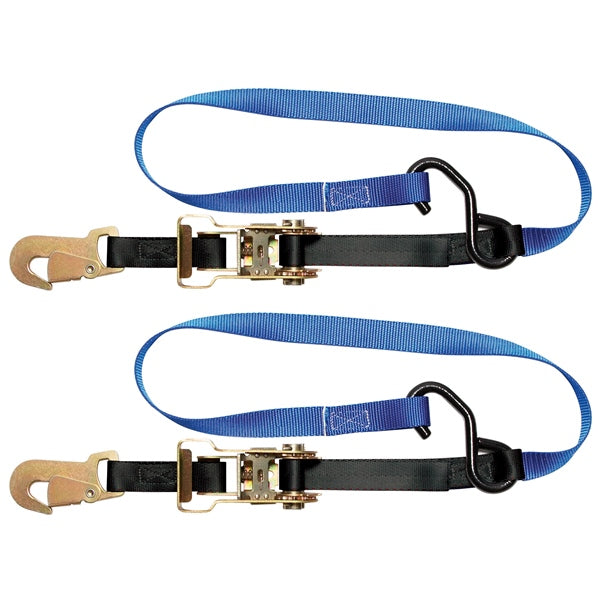 STRAP 1" W/RATCH BUCKLE SNAP HOOK S QTY2