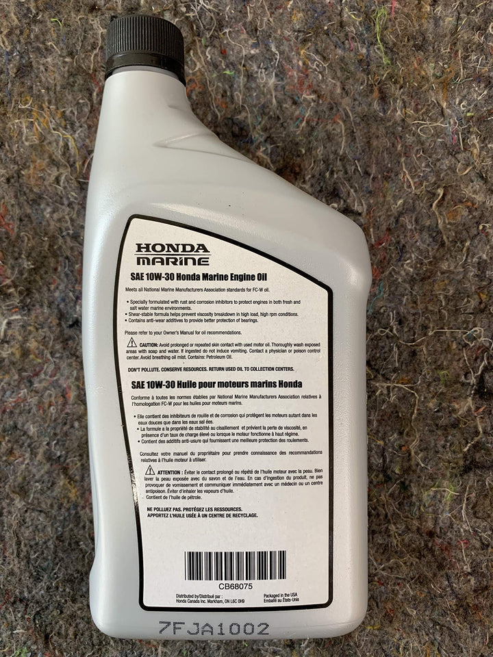 Honda 08207-10W30MFC-W SAE 10W-30 MARINE OIL by Honda