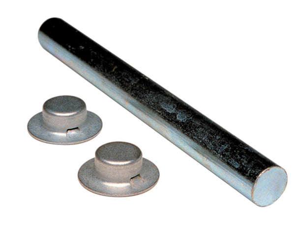 ROLLER SHAFT, W/ PAL NUTS, 1/2 X 6-1/4IN