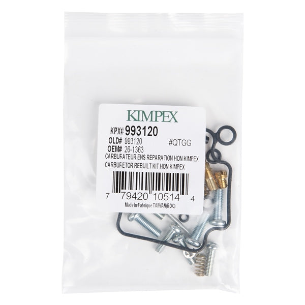 CARBURATOR REBUILD KIT HON KIMPEX