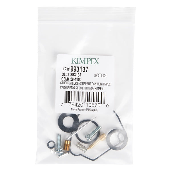 CARBURATOR REBUILD KIT HON KIMPEX