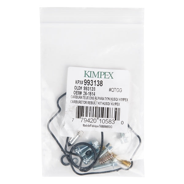 CARBURATOR REBUILD KIT HUSQV KIMPEX