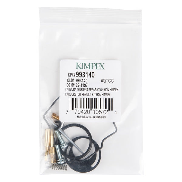 CARBURATOR REBUILD KIT HON KIMPEX