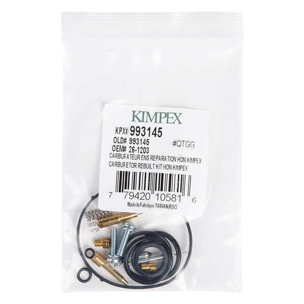 CARBURATOR REBUILD KIT HON KIMPEX