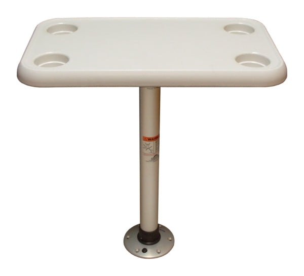 TABLE THREAD-LOCK RECT KIT 16 X 28" WH