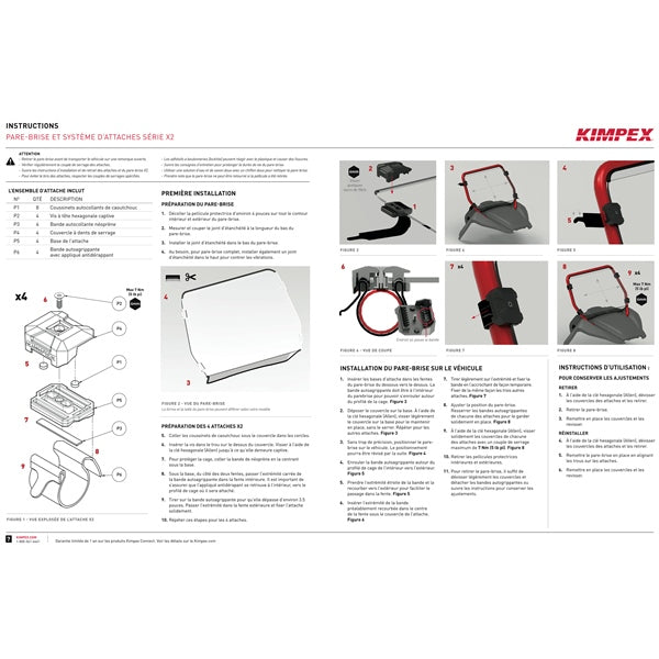 WINDSHIELD X2 SERIES KIT GP FT CLR CF