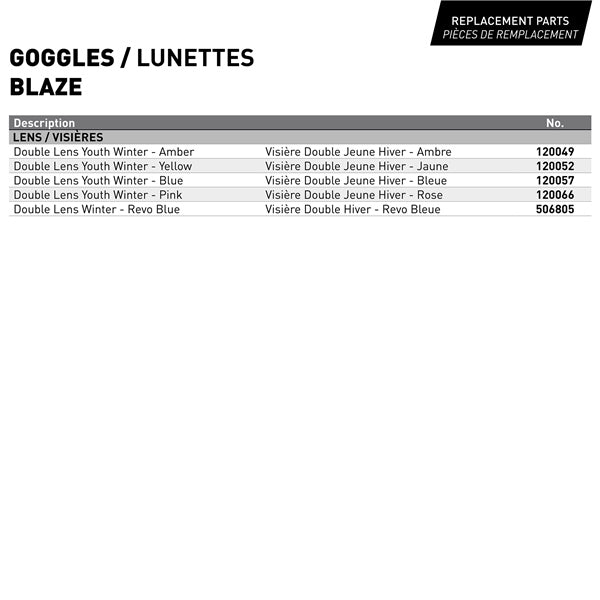 GOGGLE SUM JR BLAZE BK MAT LS/CLR CKX