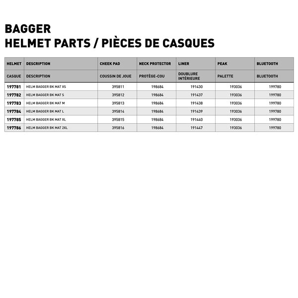 HELM BAGGER BK MAT L LS2