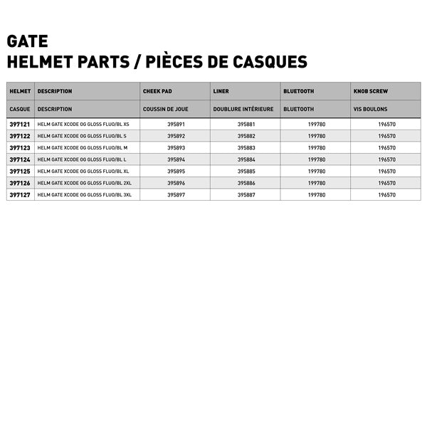 HELM GATE XCODE OG GLOSS FLUO/BL L LS2