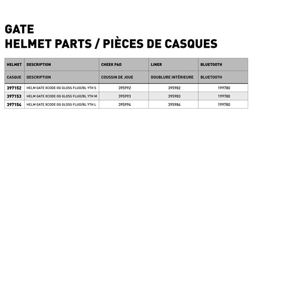 HELM GATE XCODE OG GLOSS FLUO/BL YTH M