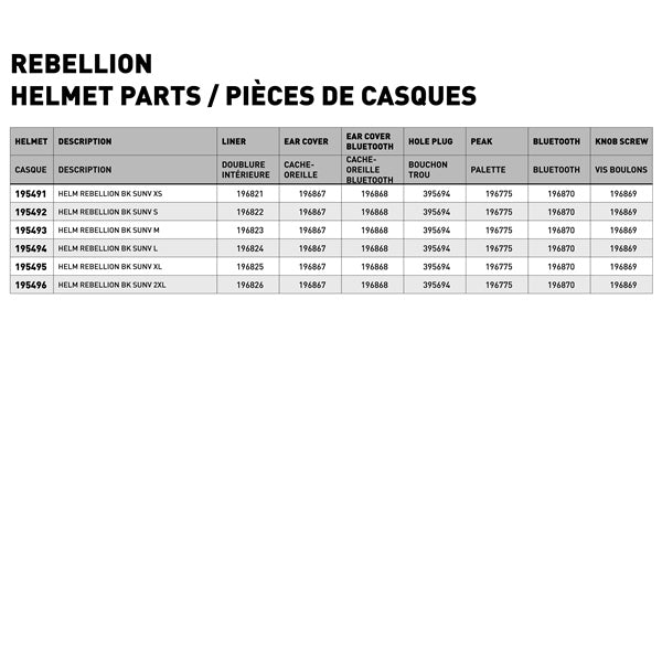 HELM REBELLION BK SUNV L LS2