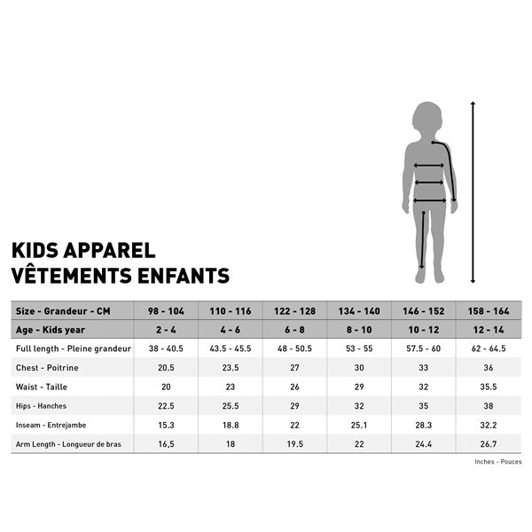 1 PCE ODIN/OLIVIA YOUTH BK/IRON/OG 11-12
