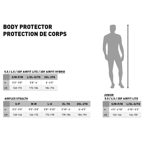 BODY PROTECTOR 3DF AIRFIT EVO S/M