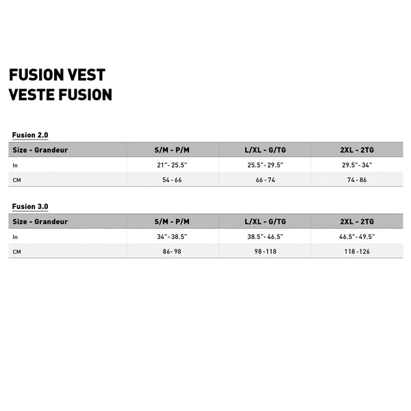 VEST FUSION SNX 3.0 ISR BK L/XL