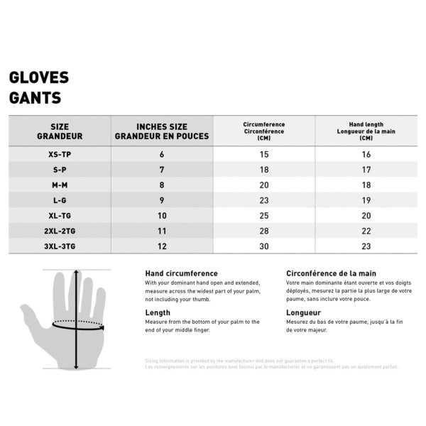 GLOVE SPARTAN MEN BK S OXFORD